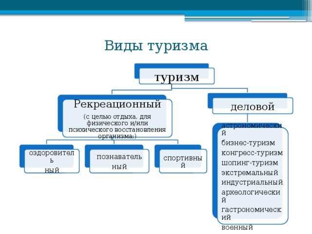 Конспект: основные принципы и виды туризма