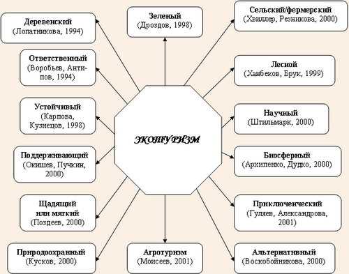 Направления развития экологического туризма